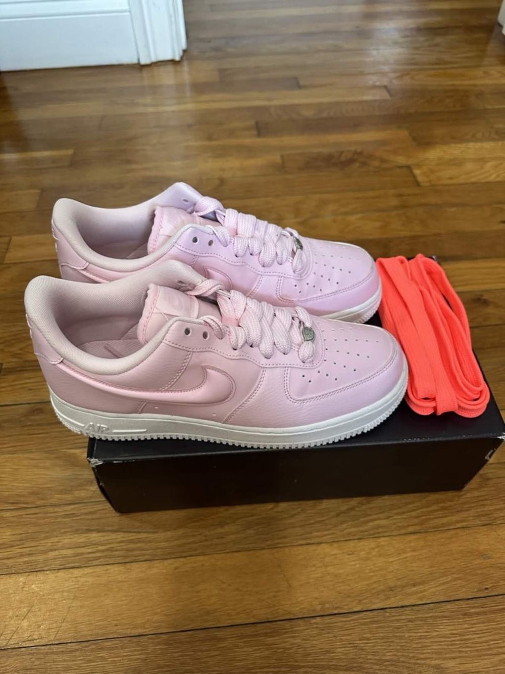 *Used* Nike Air Force Women Pink White (HF2014-600) Size 9.5W